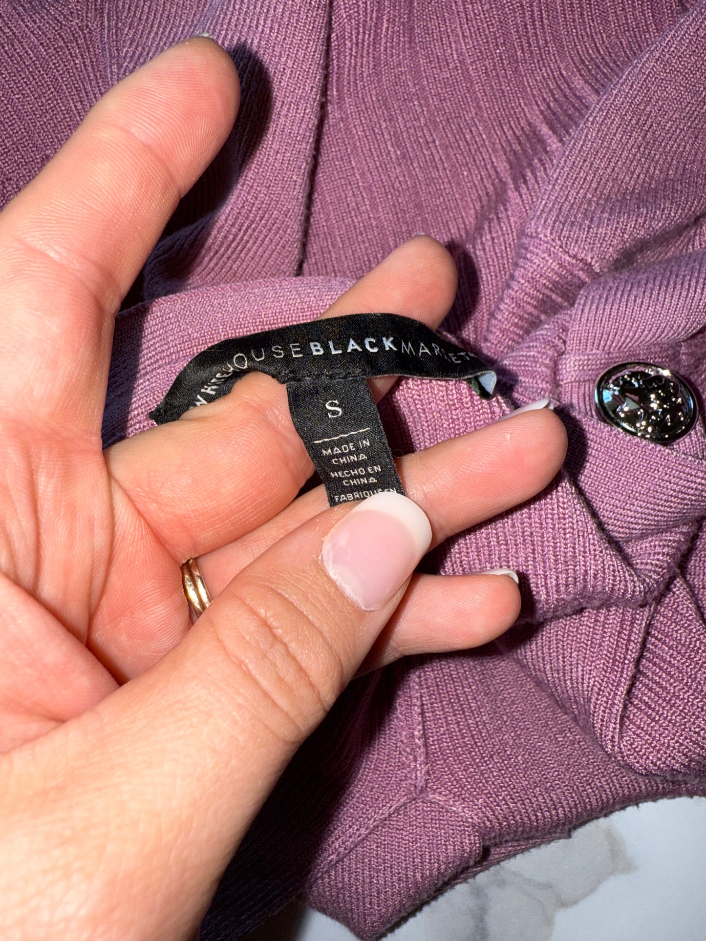 White House Black Market (Small) Purple Business Casual Sweater Cardigan