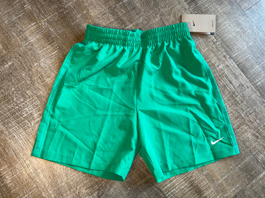 NWT Nike (S/M/L/XL) Brand New Kids Green Dri-Fit Standard Fit Sporty Shorts