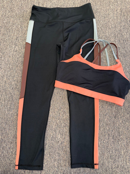 Zyia Active (Medium//Large) Activewear Set - Bra and Legging Bundle