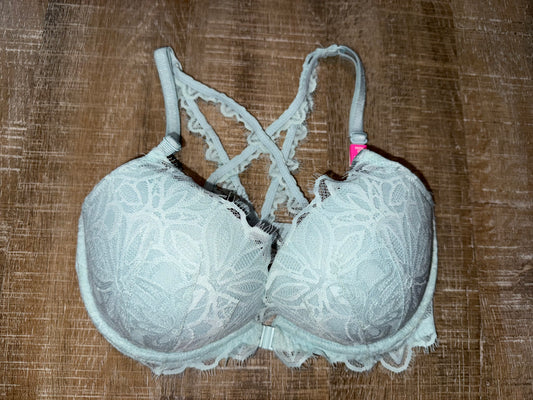 NWT PINK Victoria's Secret (32DD) Brand New Lace Date Racerback Push Up Bra