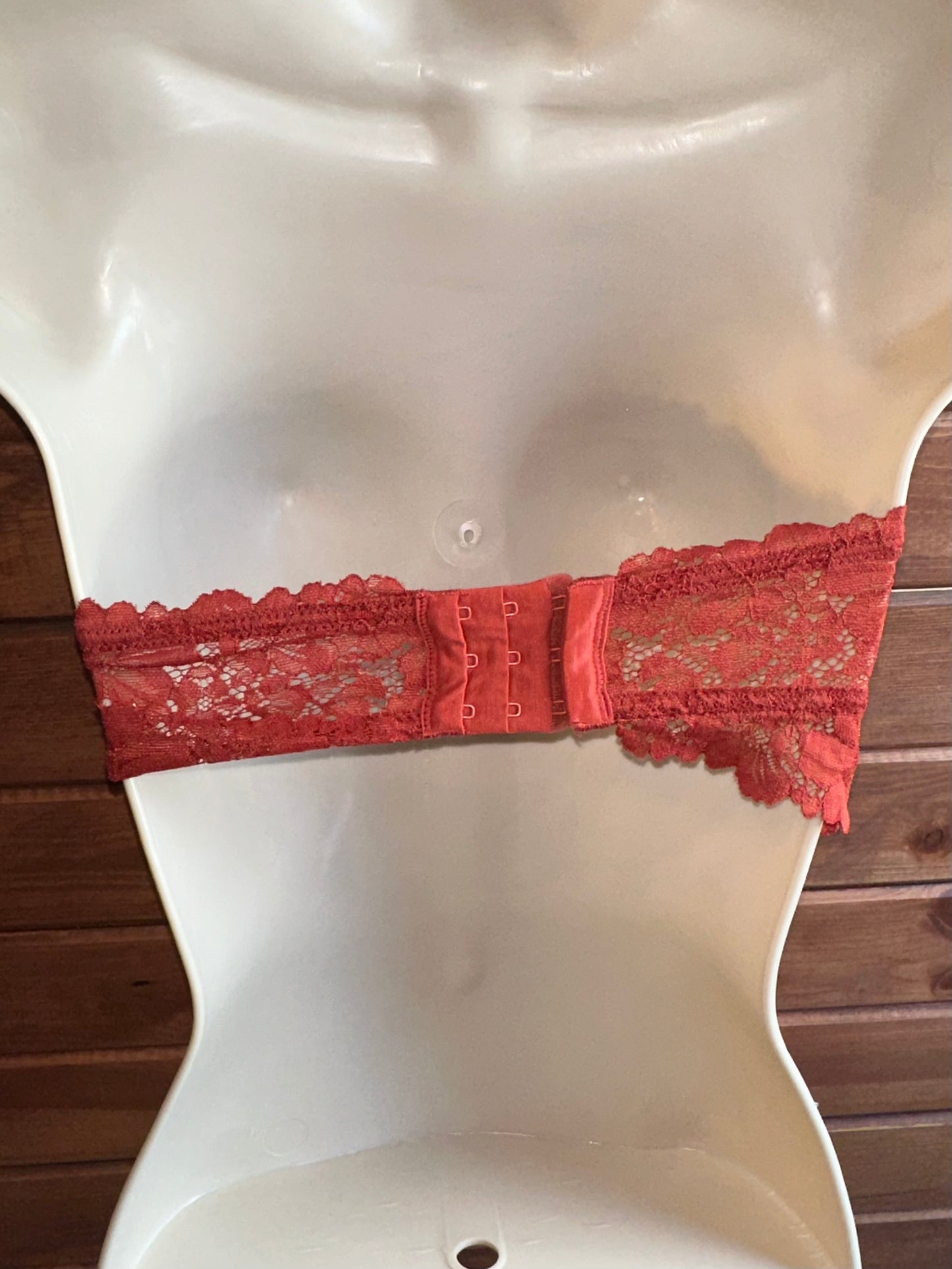 Auden (XS) Burnt Orange Lace Strapless Bra