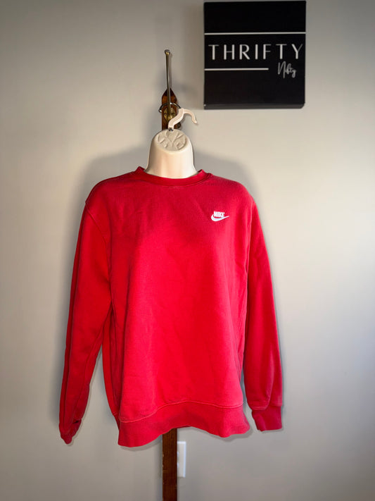 Nike (Small) Red Crewneck Sweatshirt