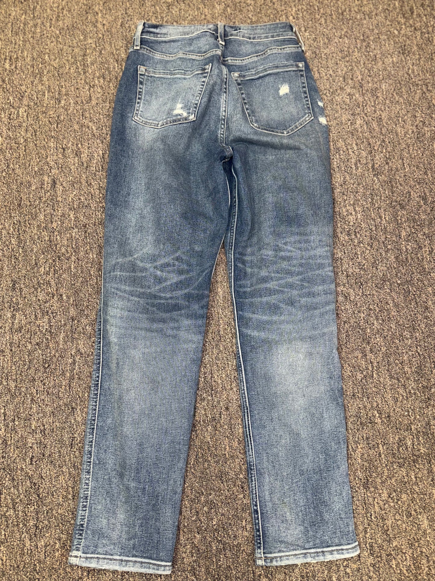 Hollister (1) Distressed Denim Ultra High Rise Mom Jeans