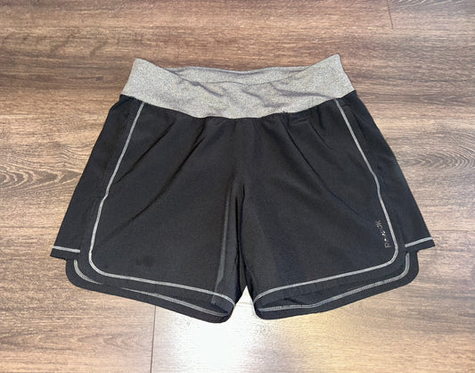 Reebok (Medium) Black Sporty Shorts with Back Zipped Pocket