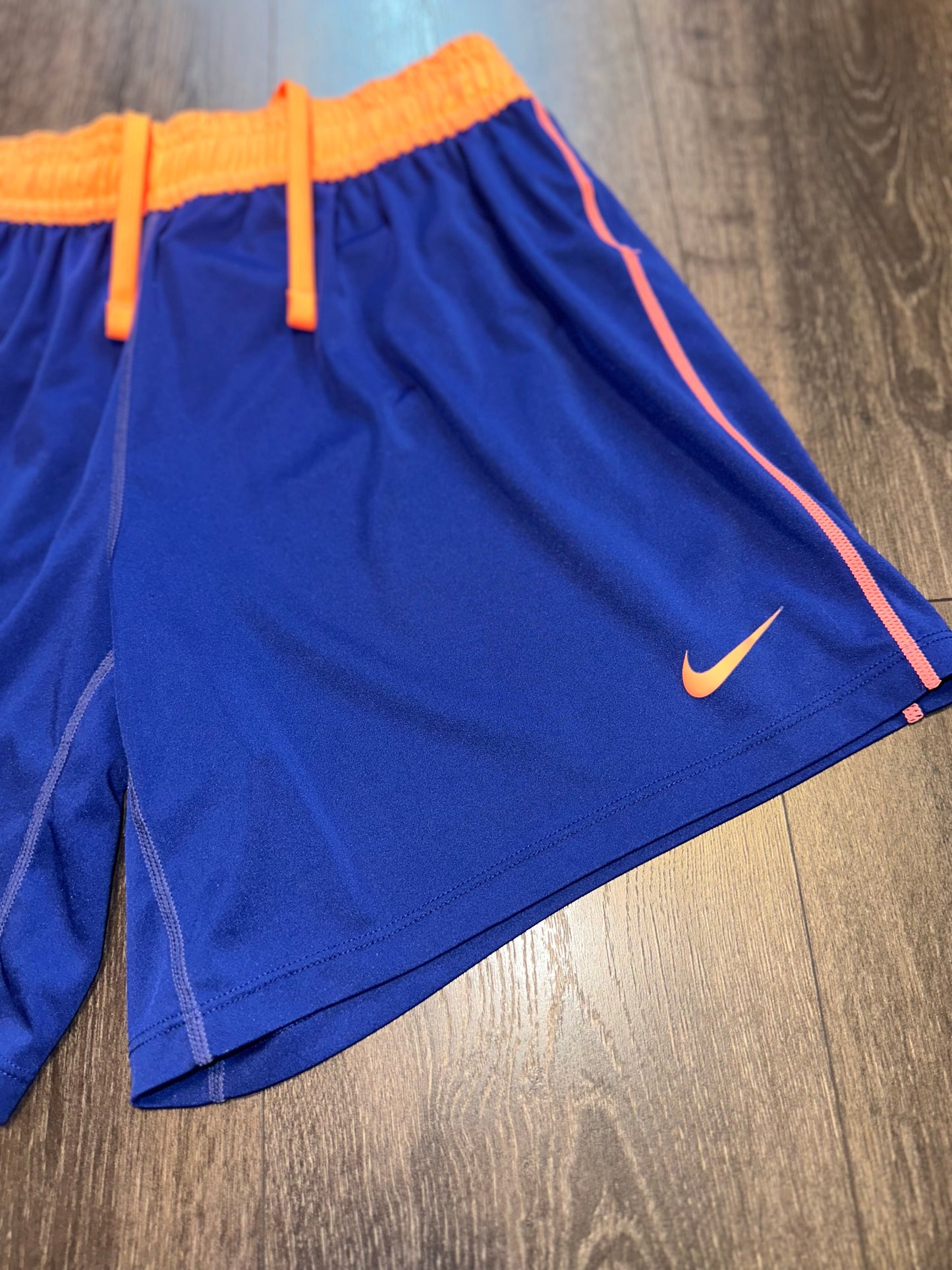 Nike (Medium) Blue//Orange Dri-Fit Shorts