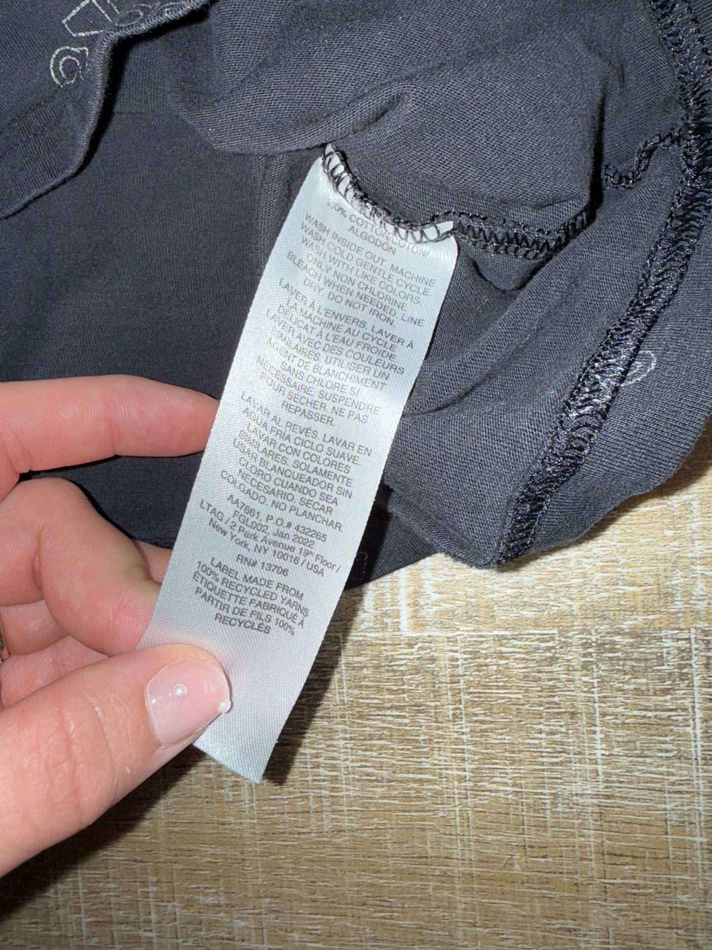 adidas (Kids XL) Black//Grey Logo Pattern Long Sleeve with Hoodie