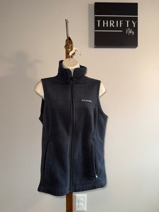 Columbia (Medium) Black Fleece Zip Up Vest