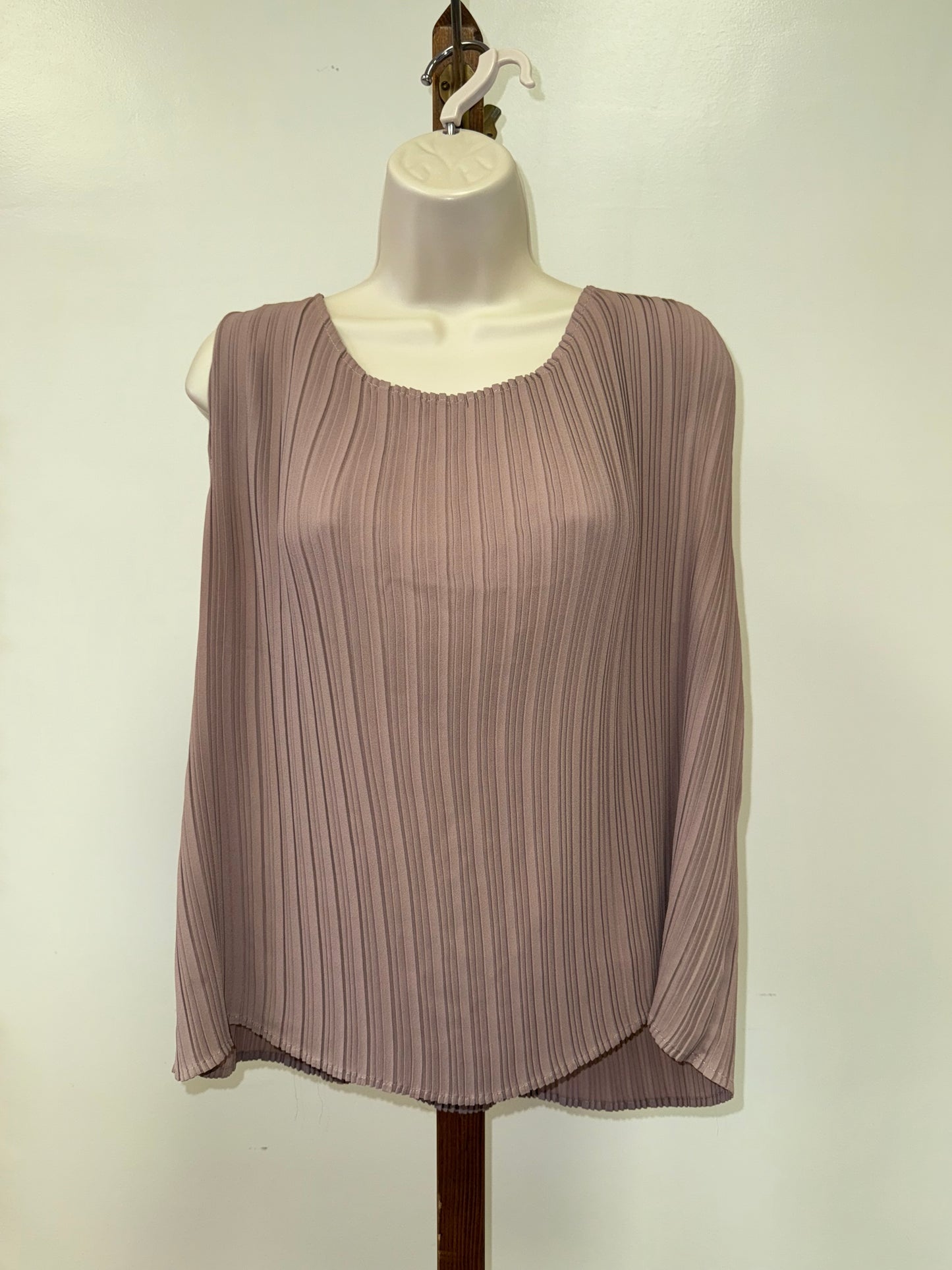 Joie (XL) Brown Ribbed Sleeveless Blouse