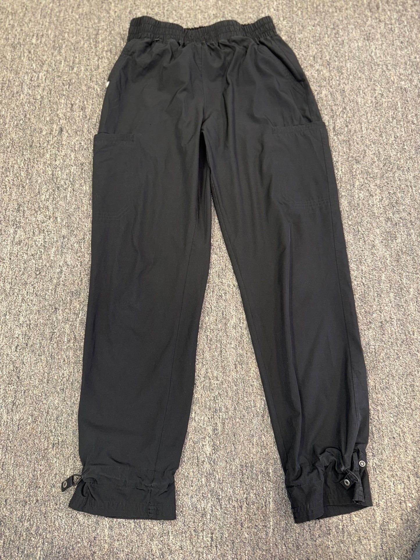 Figs (Medium) Black Pants with Buttoned Ankles