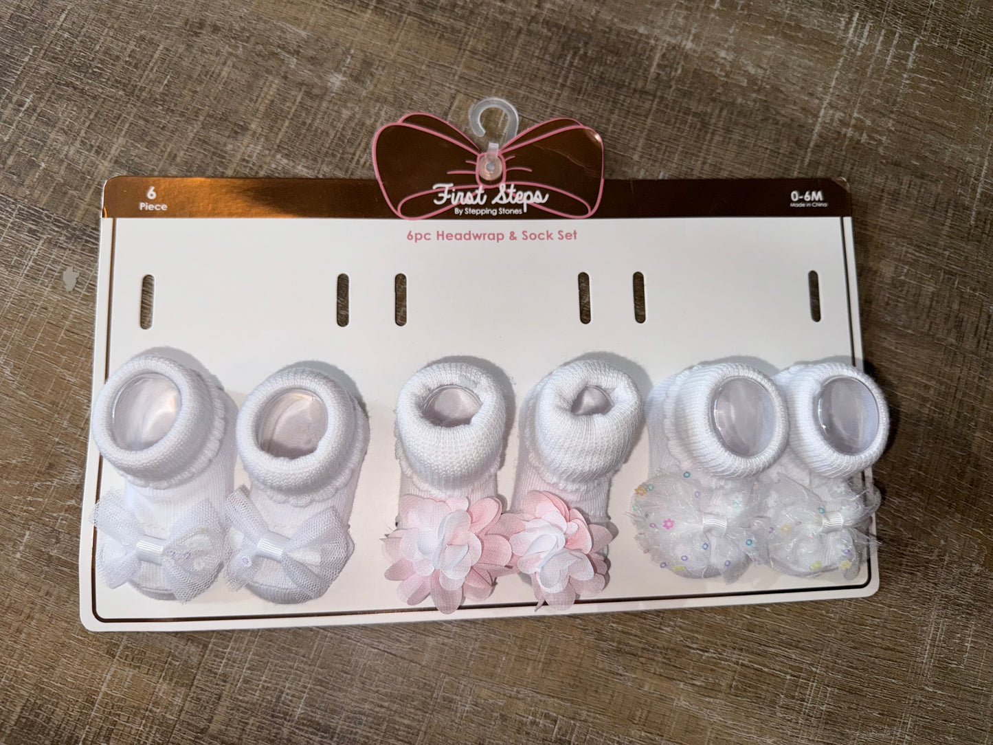 NWT Stepping Stones (0-6 Months) Brand New Pack of 3 First Steps Socks