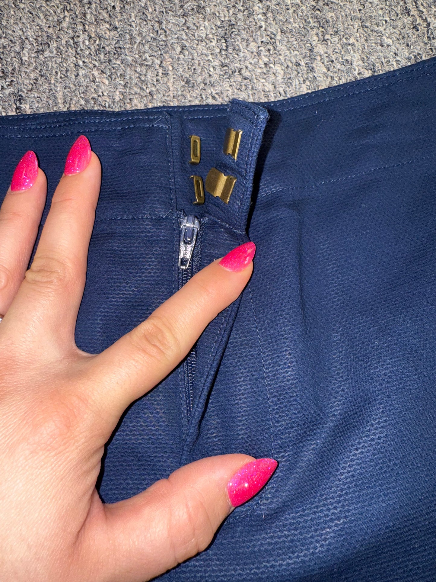 NWT Polo By Ralph Lauren (4) Brand New Navy Blue Dress Shorts with Buttoned Side