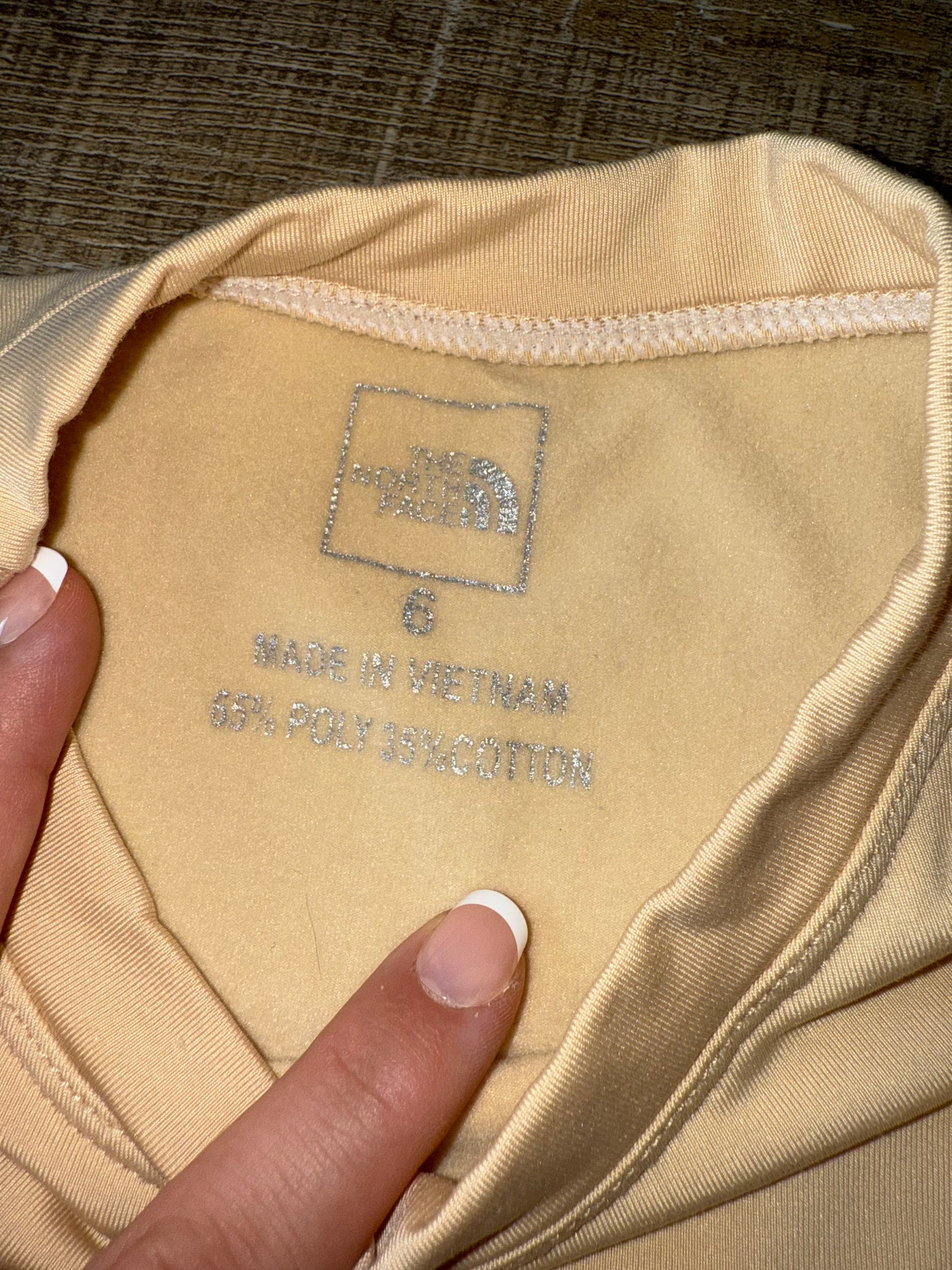 The North Face (6) Super Soft Tan Long Sleeve High Neck Top
