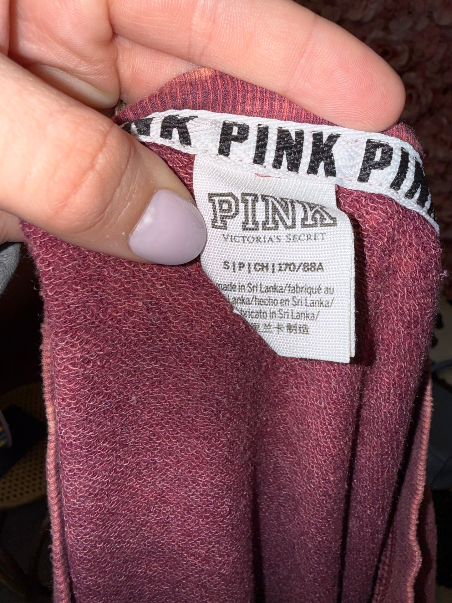 PINK Victoria's Secret (Small) Acid Wash Crewneck