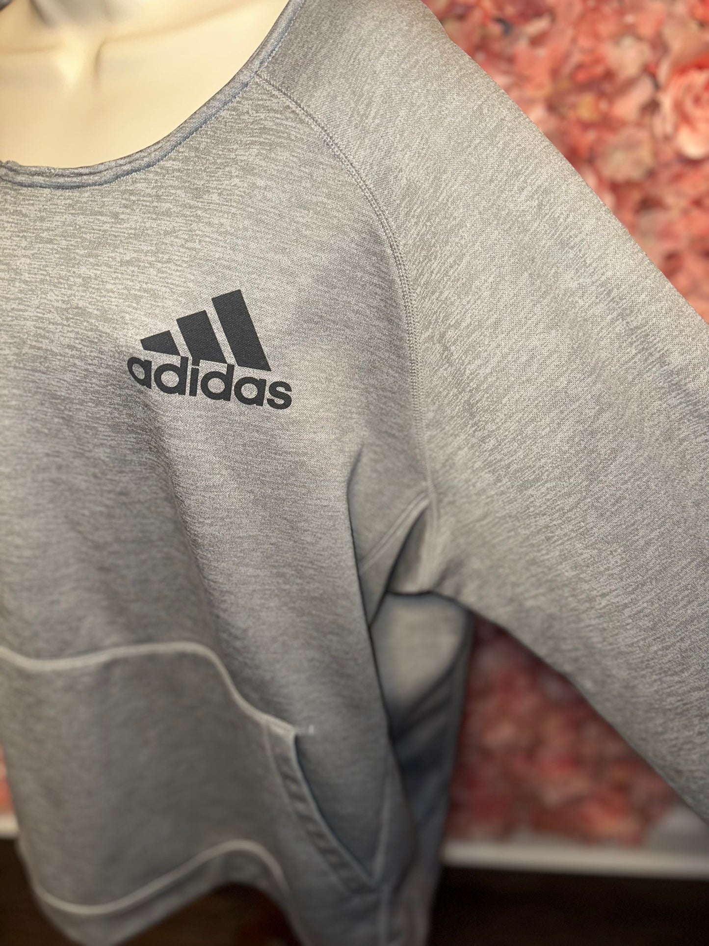 adidas (2XL) Grey Climawarm Crewneck Sweatshirt