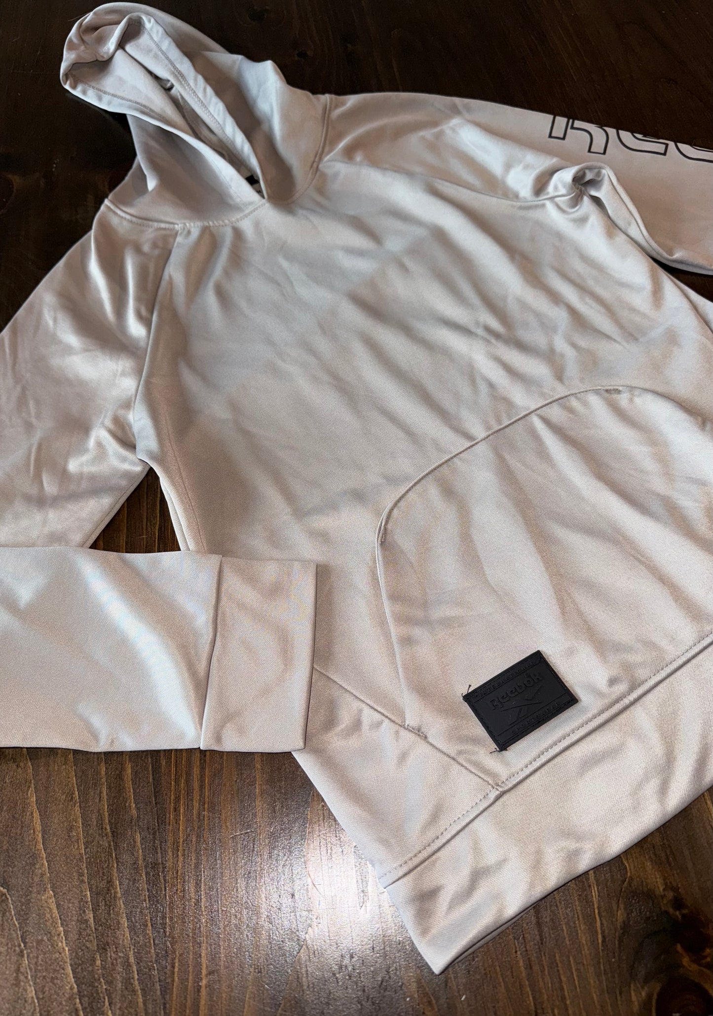 NWT Reebok (Large) Brand New Cream Sporty Kids Hoodie