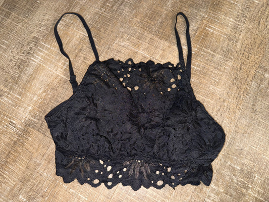 aerie (XS) Black Lace Bralette