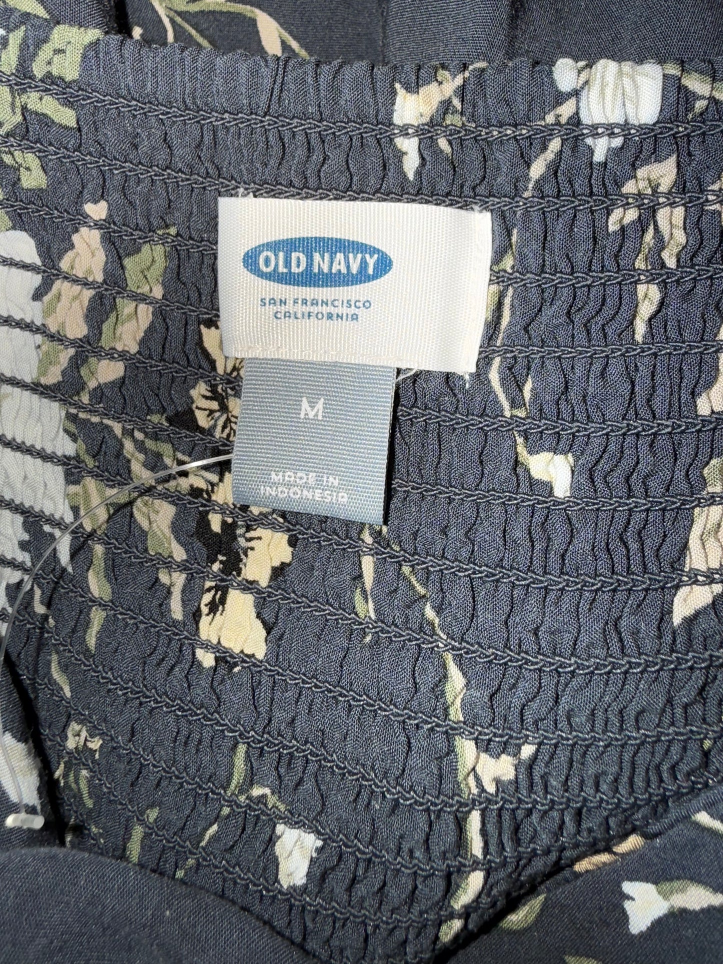 Old Navy (Medium) Blue Floral Midi Dress
