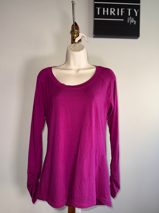 NWT CALIA by Carrie Underwood (M) Brand New Purple Essentials Long Sleeve Tee