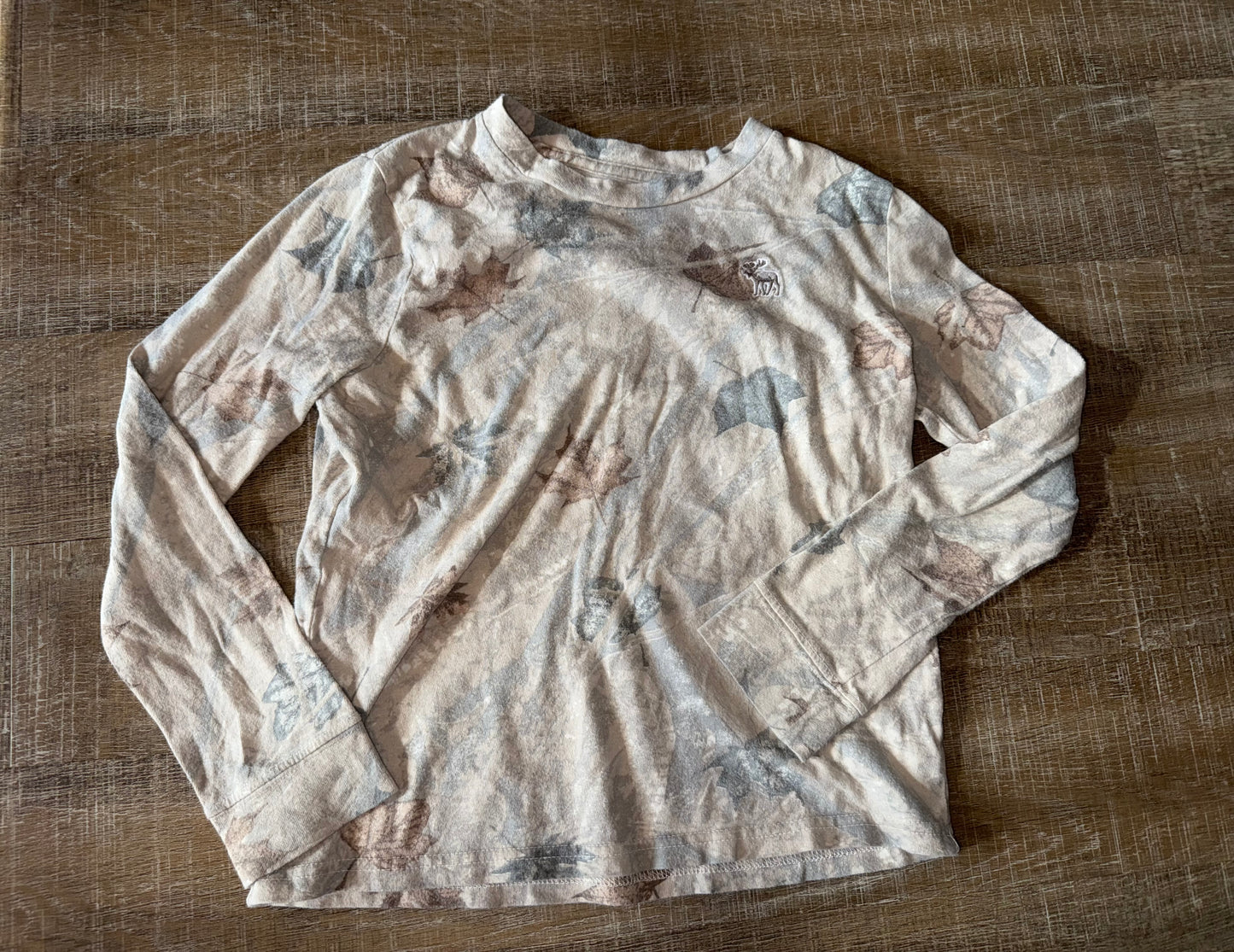 Abercrombie Kids (9/10) Camo Pattern Long Sleeve Tee