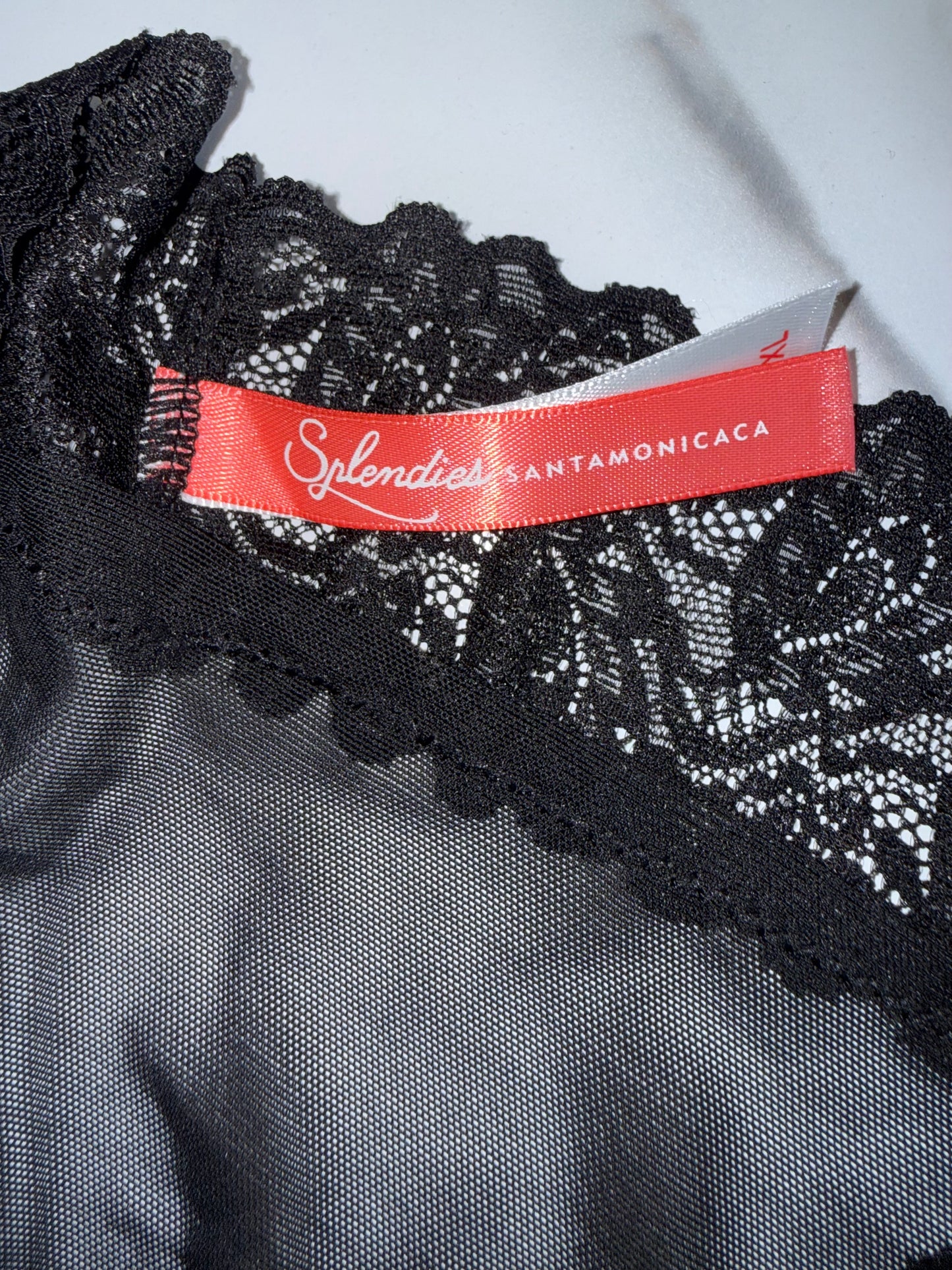 NWT Splendies (XL) Brand New Blue Undies with Black Lace
