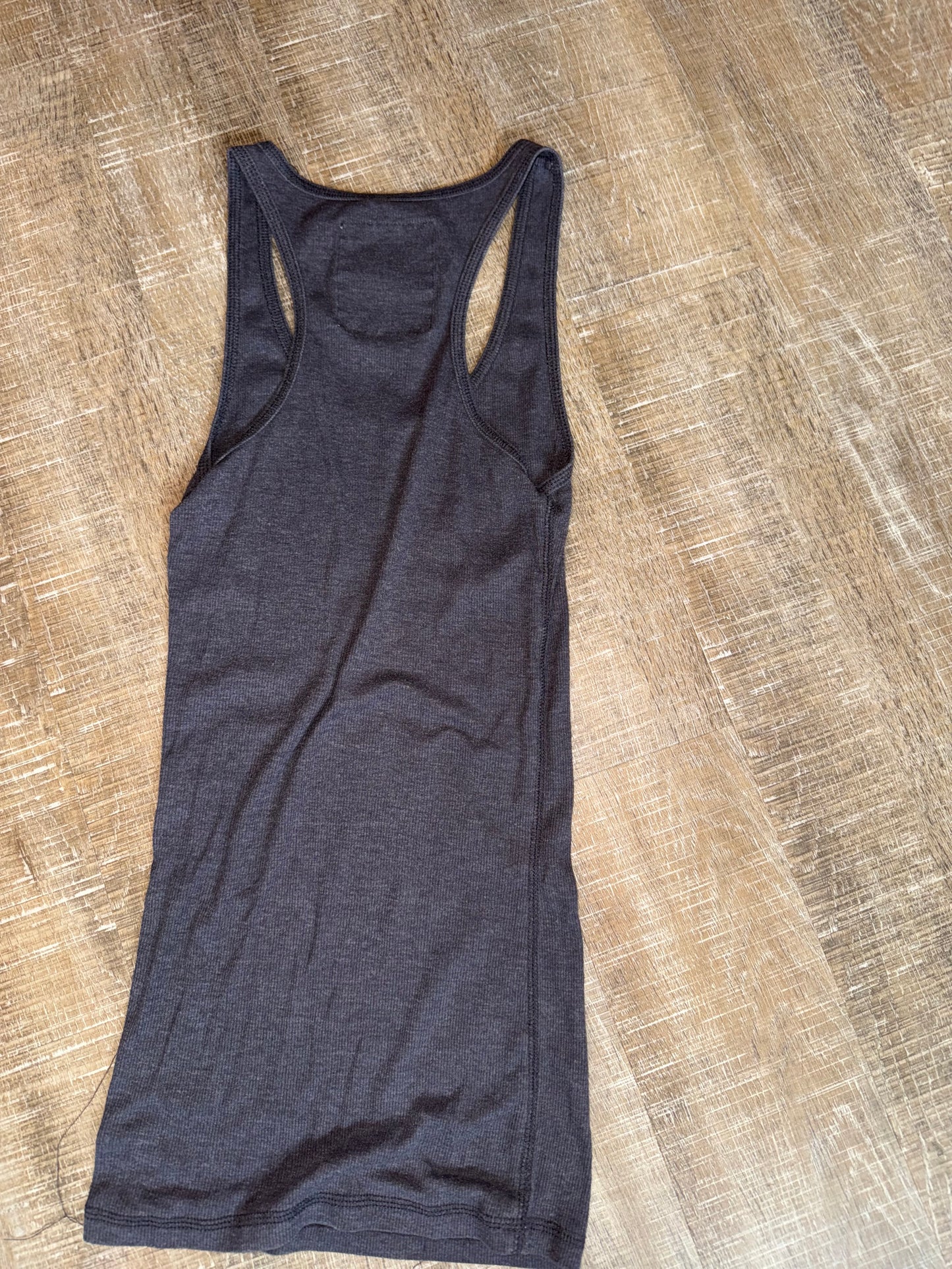 Zenana Outfitters (Medium) Dark Grey Ribbed Tank Top