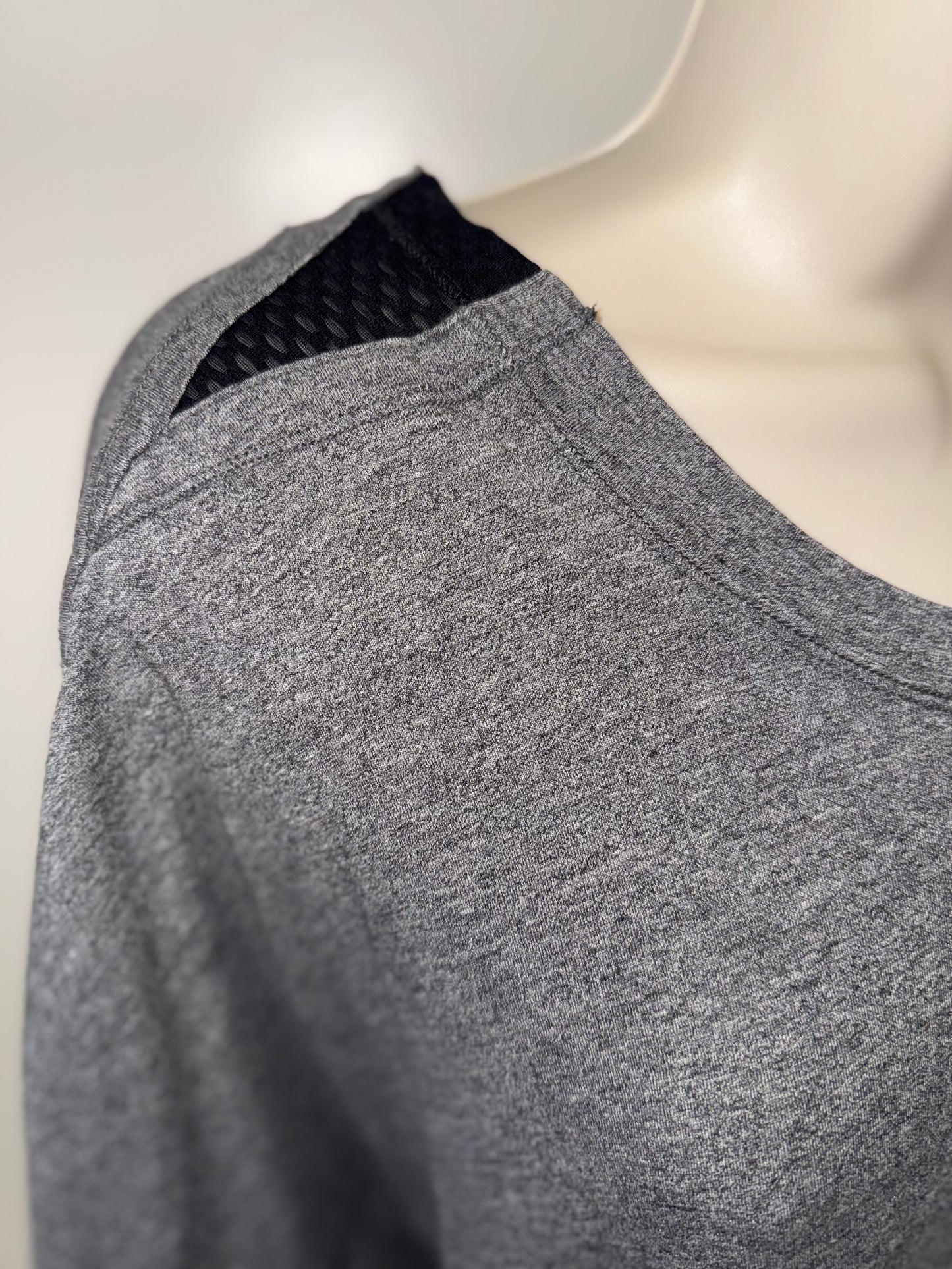 Calia (XL) Grey T-Shirt with Mesh Shoulders