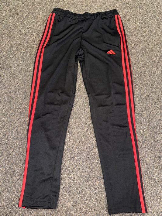 adidas (Girls Large) Black and Pink Pants with Zipped Ankles