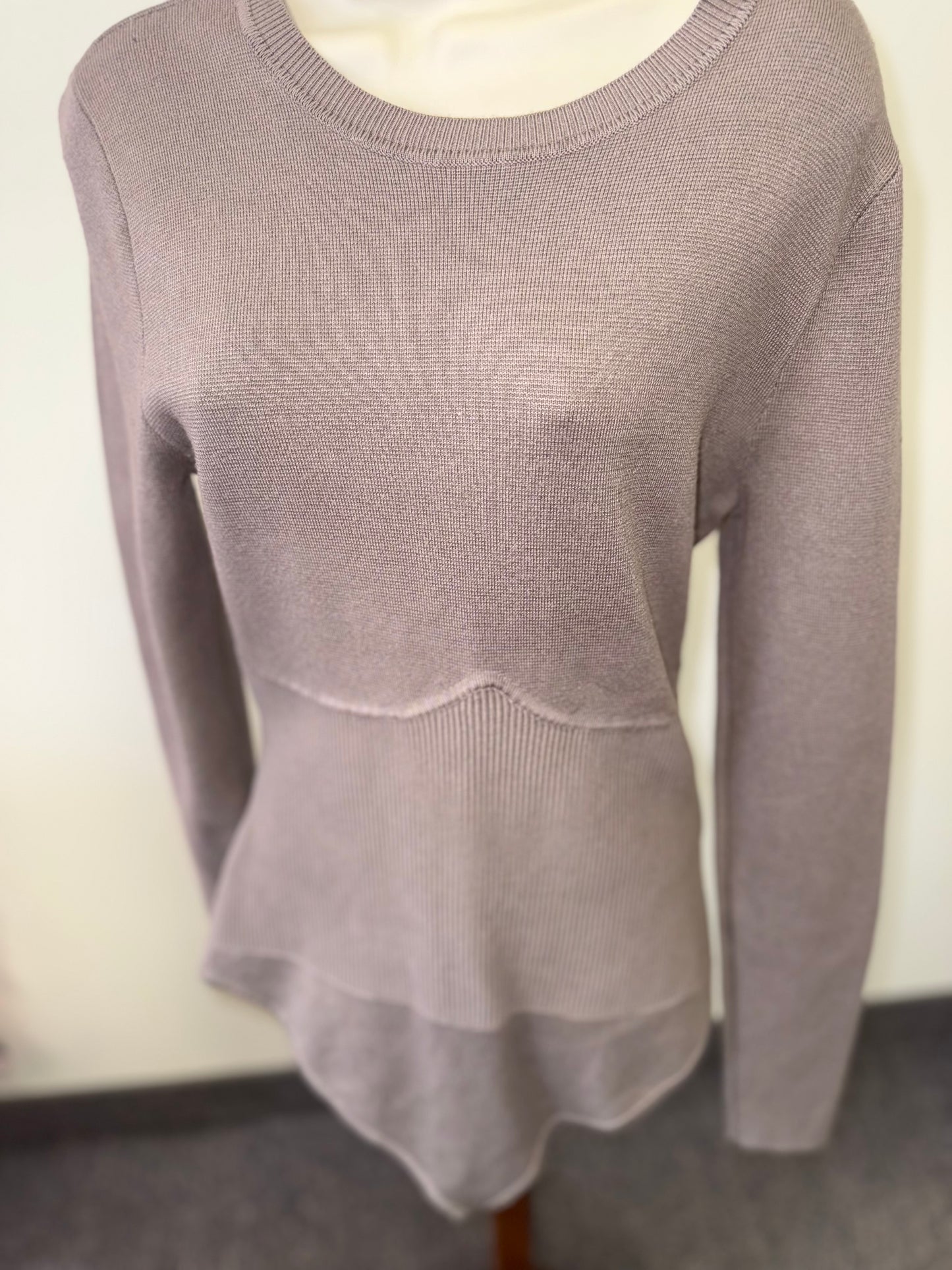 Abercrombie & Fitch (XL) Brown Long Sleeve Knit Form Fitting Ribbed Bodysuit