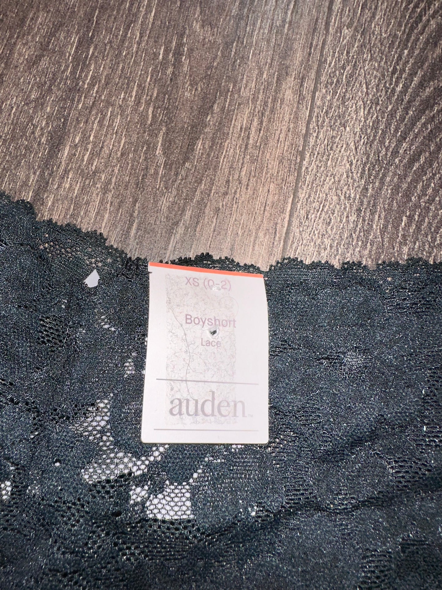 NWT auden (XS) Brand New Black Lace Boyshort Undies