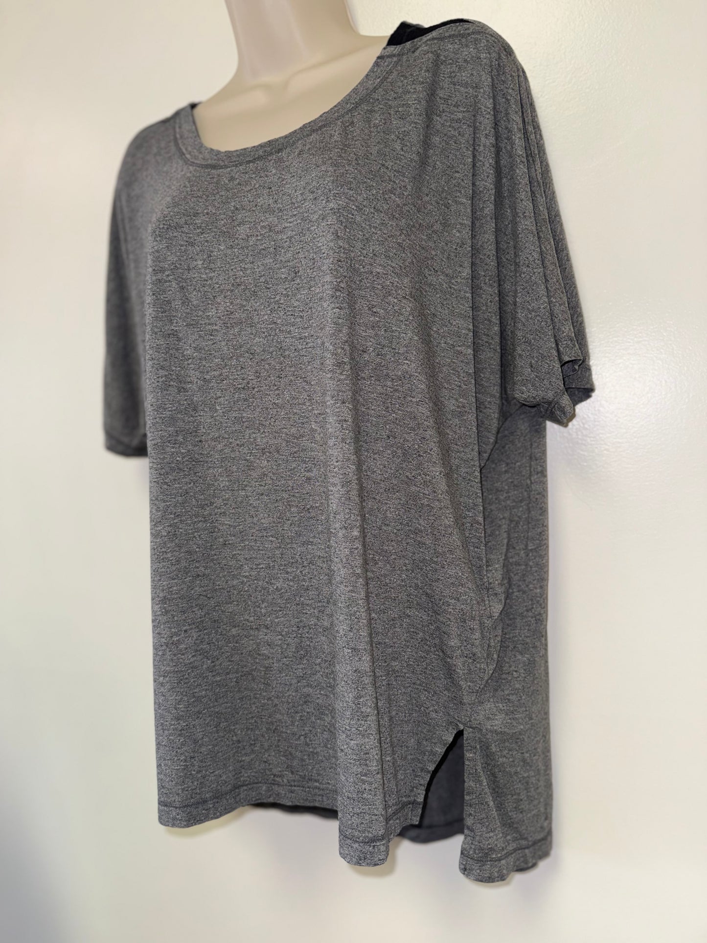 Calia (XL) Grey T-Shirt with Mesh Shoulders