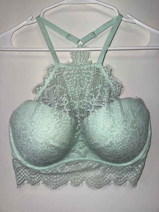 PINK Victoria's Secret (Medium) Light Blue Push Up Bralette