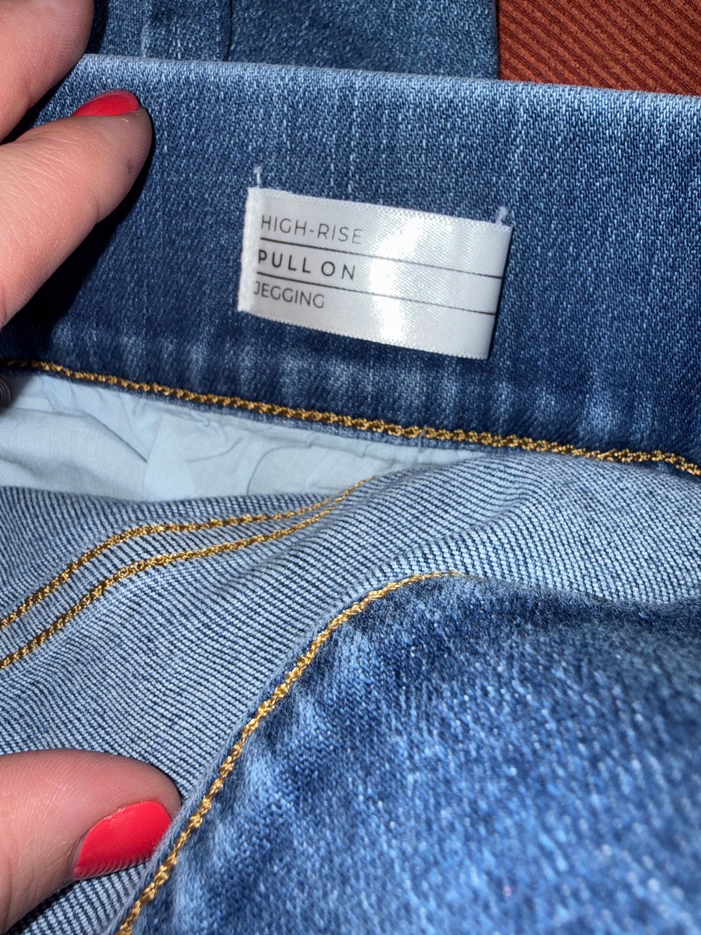 NWT Lane Bryant (26 Long) Brand New High Rise Pull On Jegging Jeweled Jeans