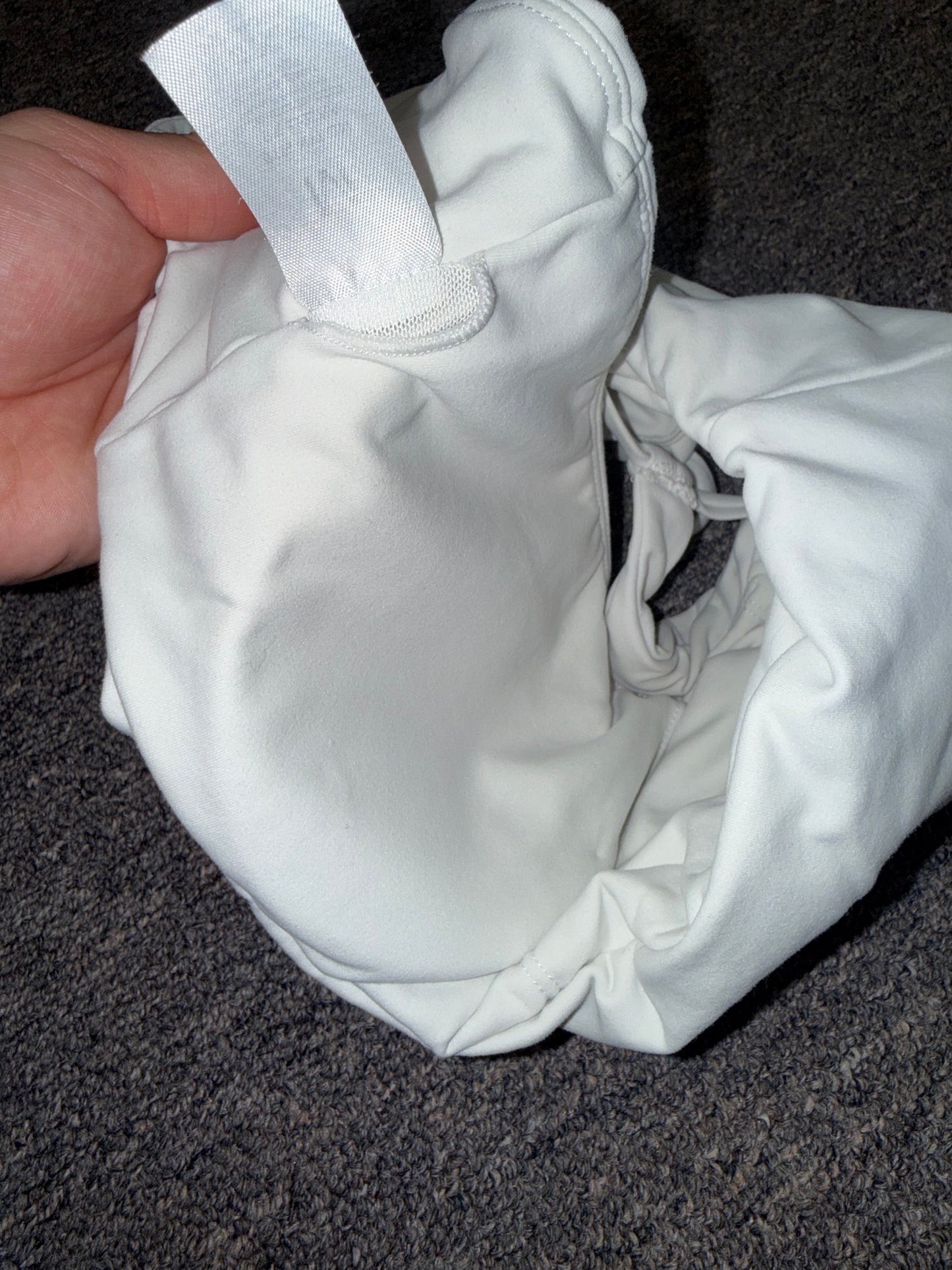 (Medium) White Padded Sports Bra