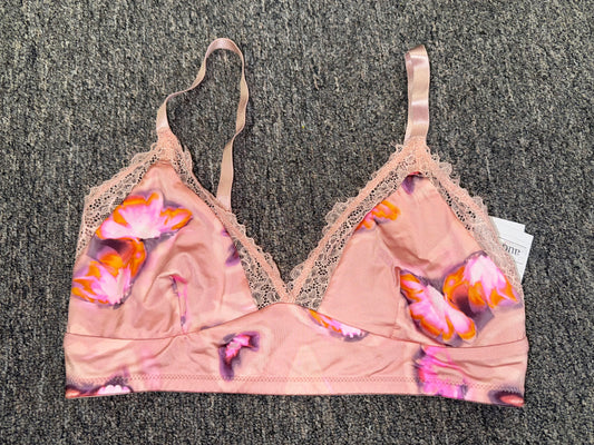 NWT Auden (Medium) Brand New Pink Floral Bralette