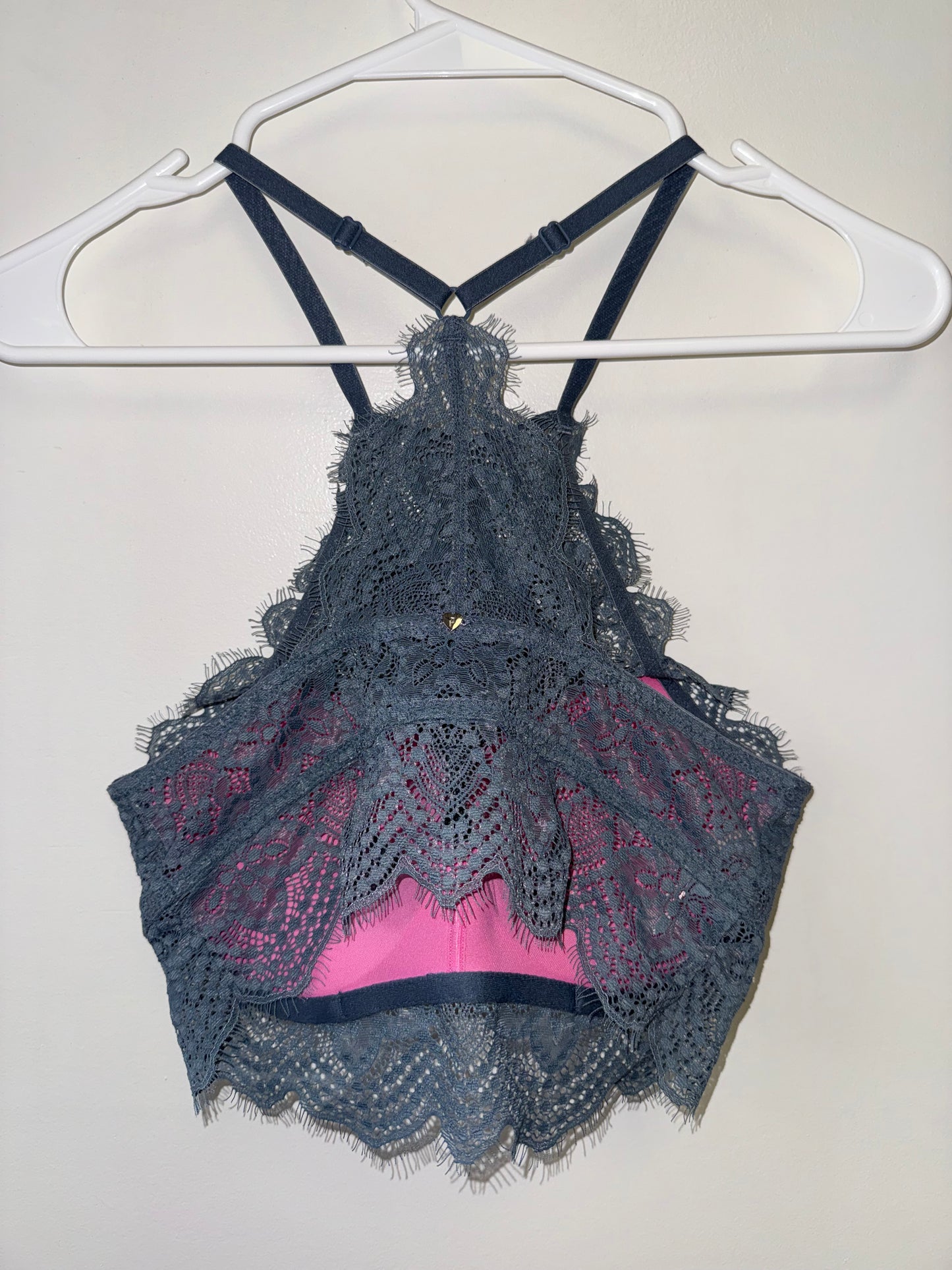 PINK Victoria's Secret (Medium) Blue Push Up Bralette