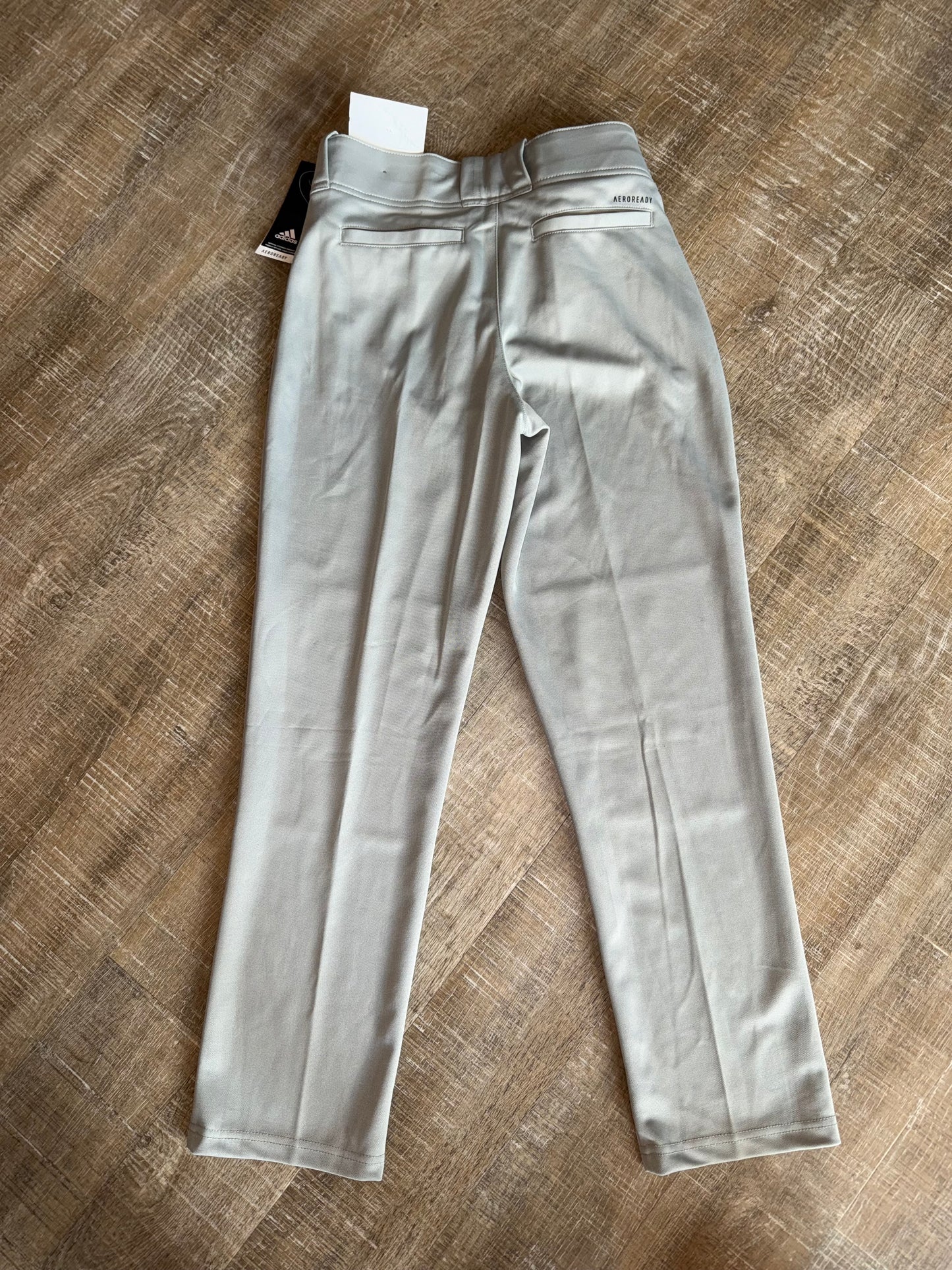 NWT Adidas (Boys Large) Brand New Grey Relaxed Fit Baseball Pants