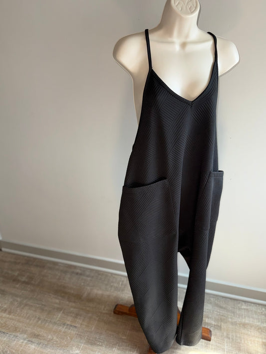 New In (Medium) Black Loose Fit Jumpsuit
