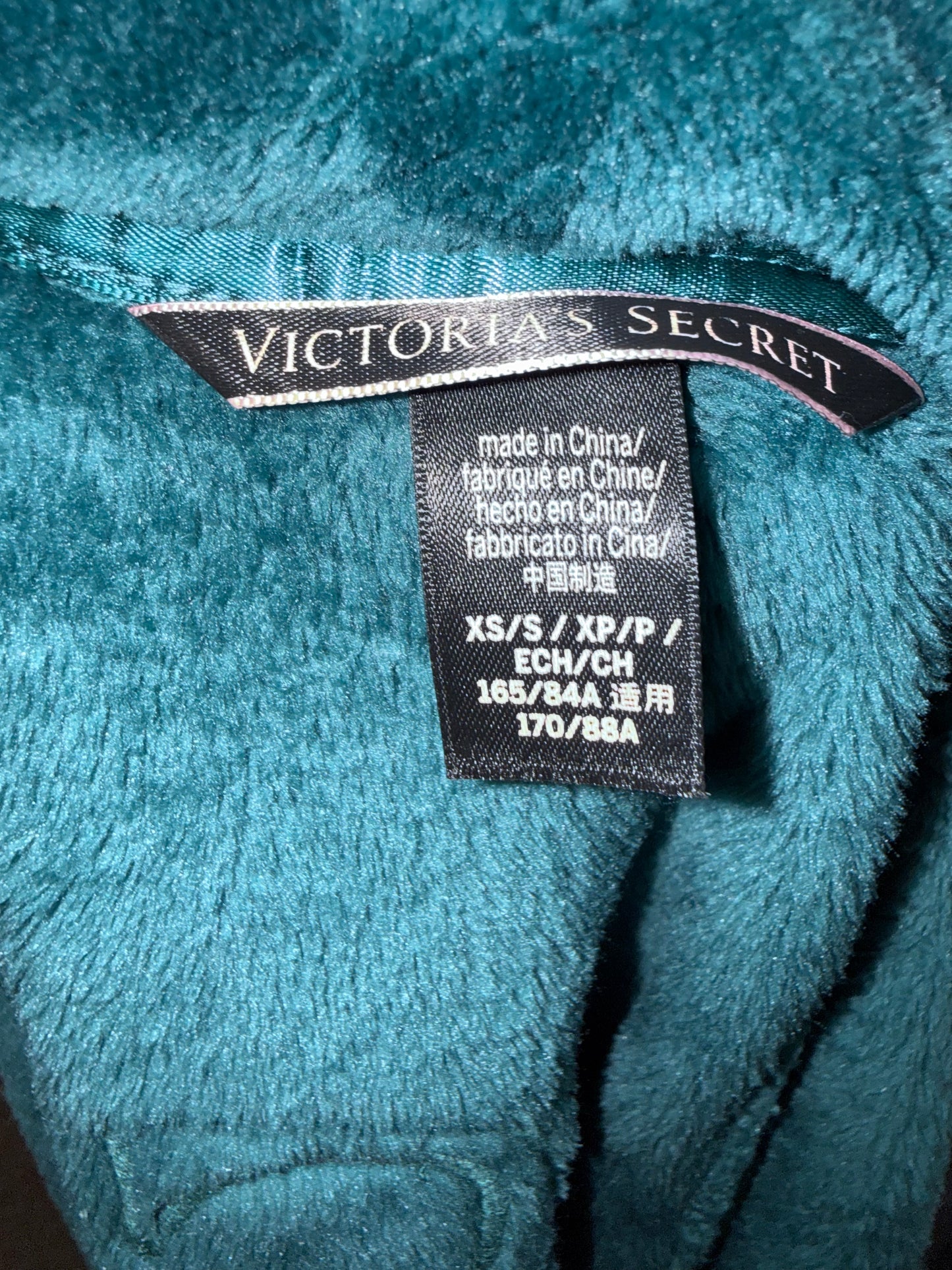 Victoria's Secret (XS) Teal Plush Robe