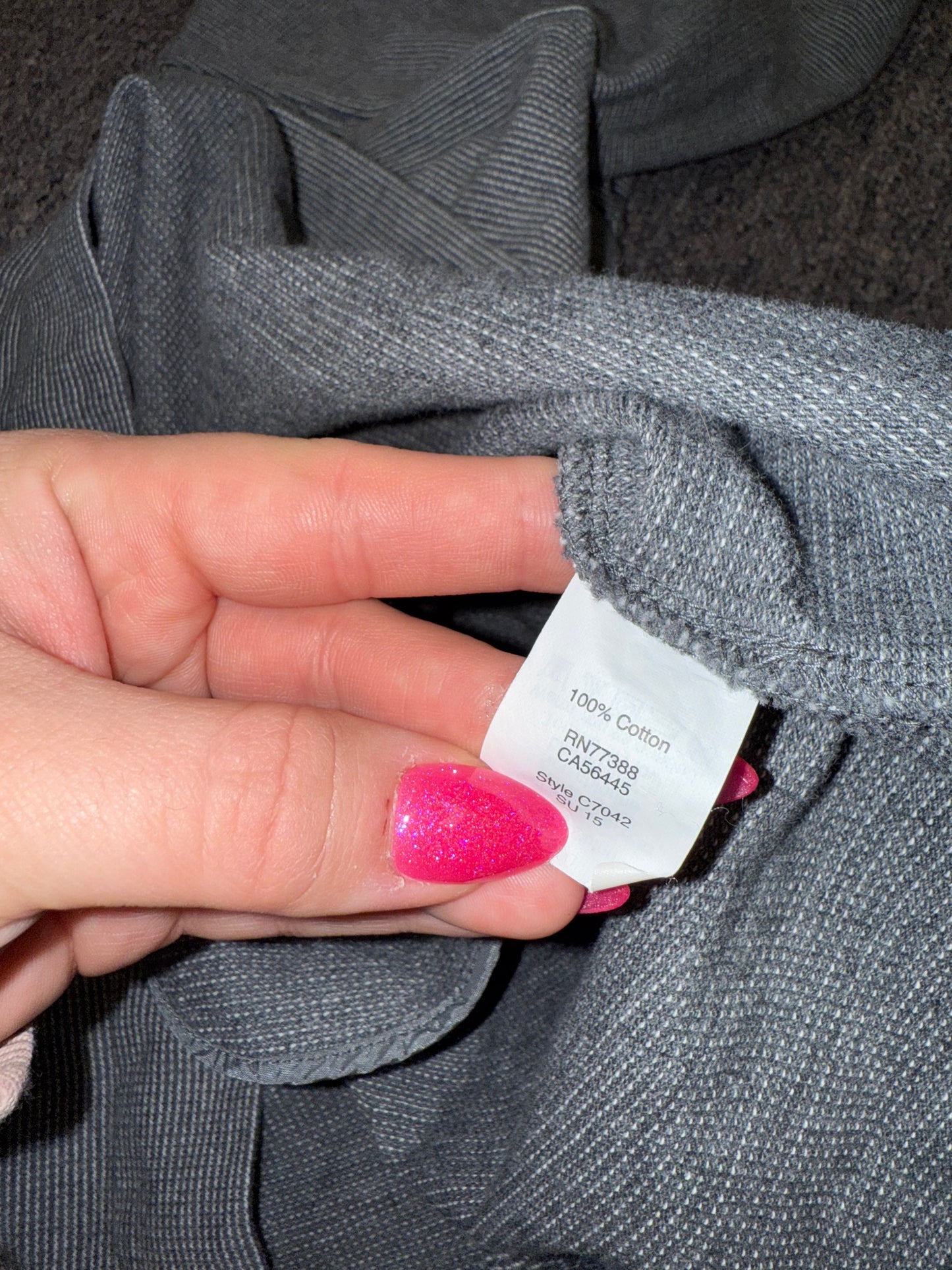 Madewell (XXS) Grey//White Knit Sleeveless Dress with Pockets