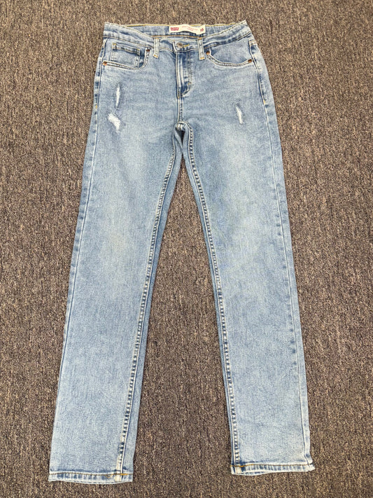Levis (16) Light Wash Denim 502 Regular Taper Jeans with Adjustable Waist