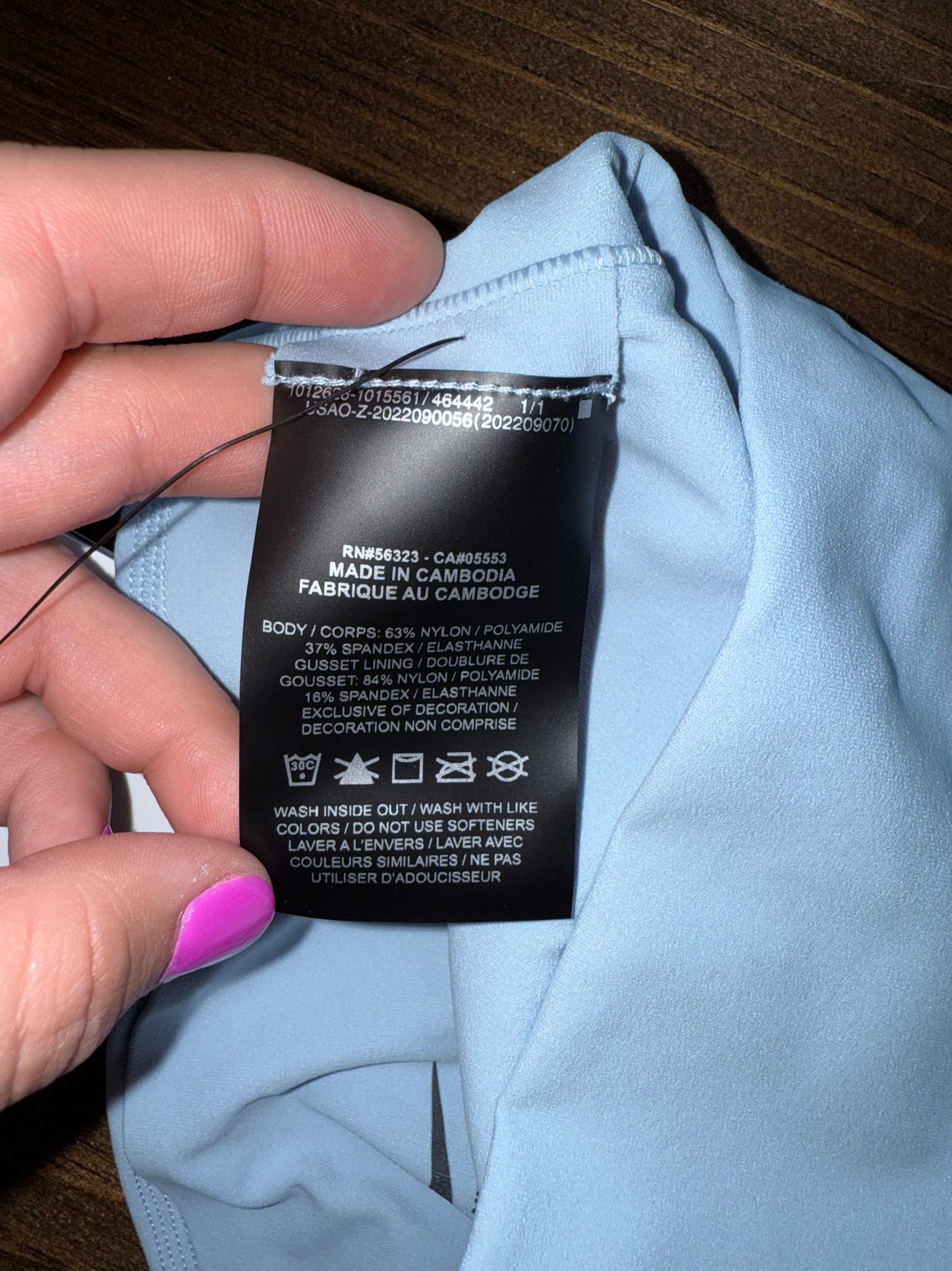 NWT Nike (XS) Brand New Light Blue 8" High Rise Biker Shorts
