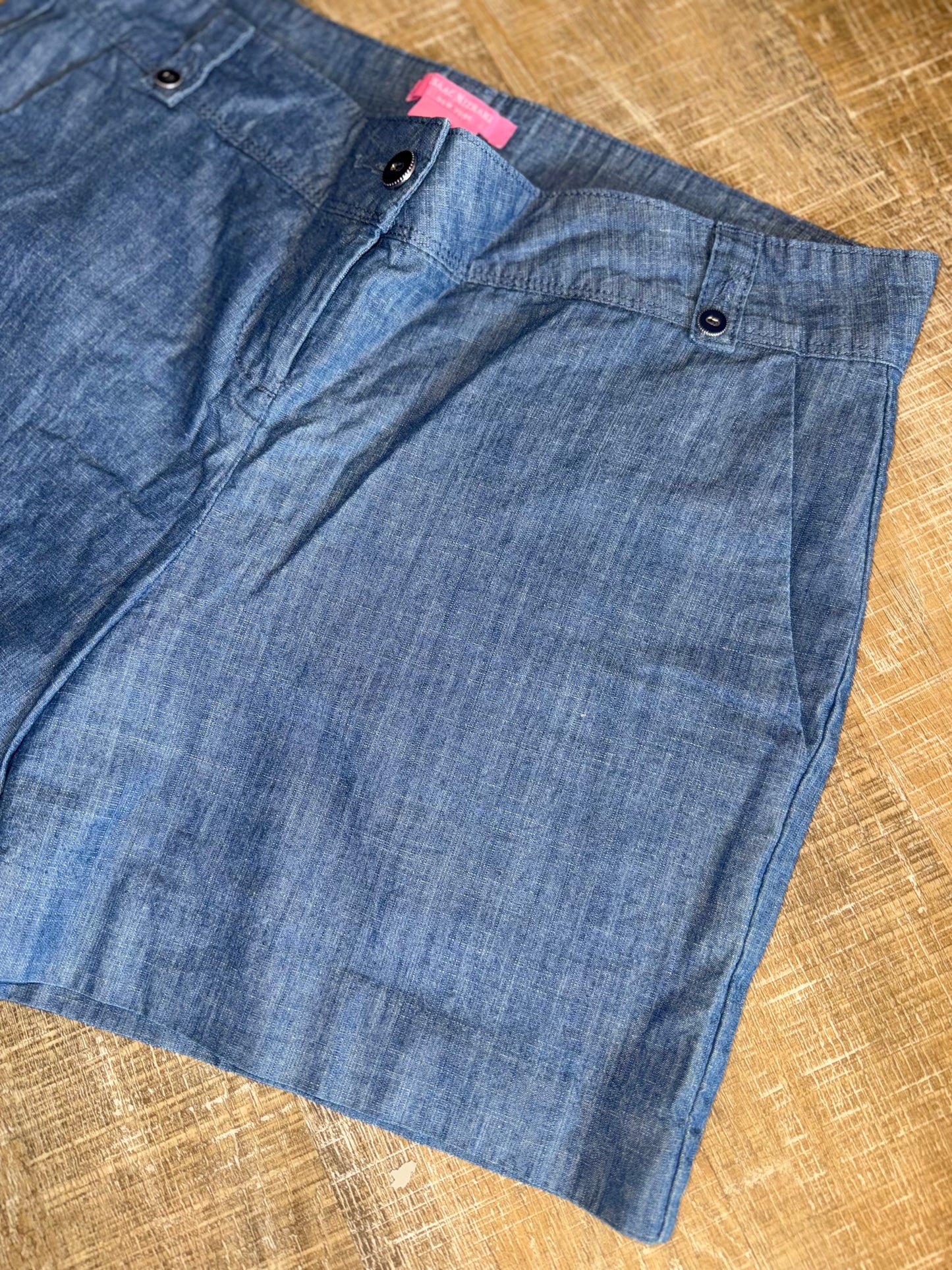 Isaac Mizrahi (8) Blue Dress Shorts