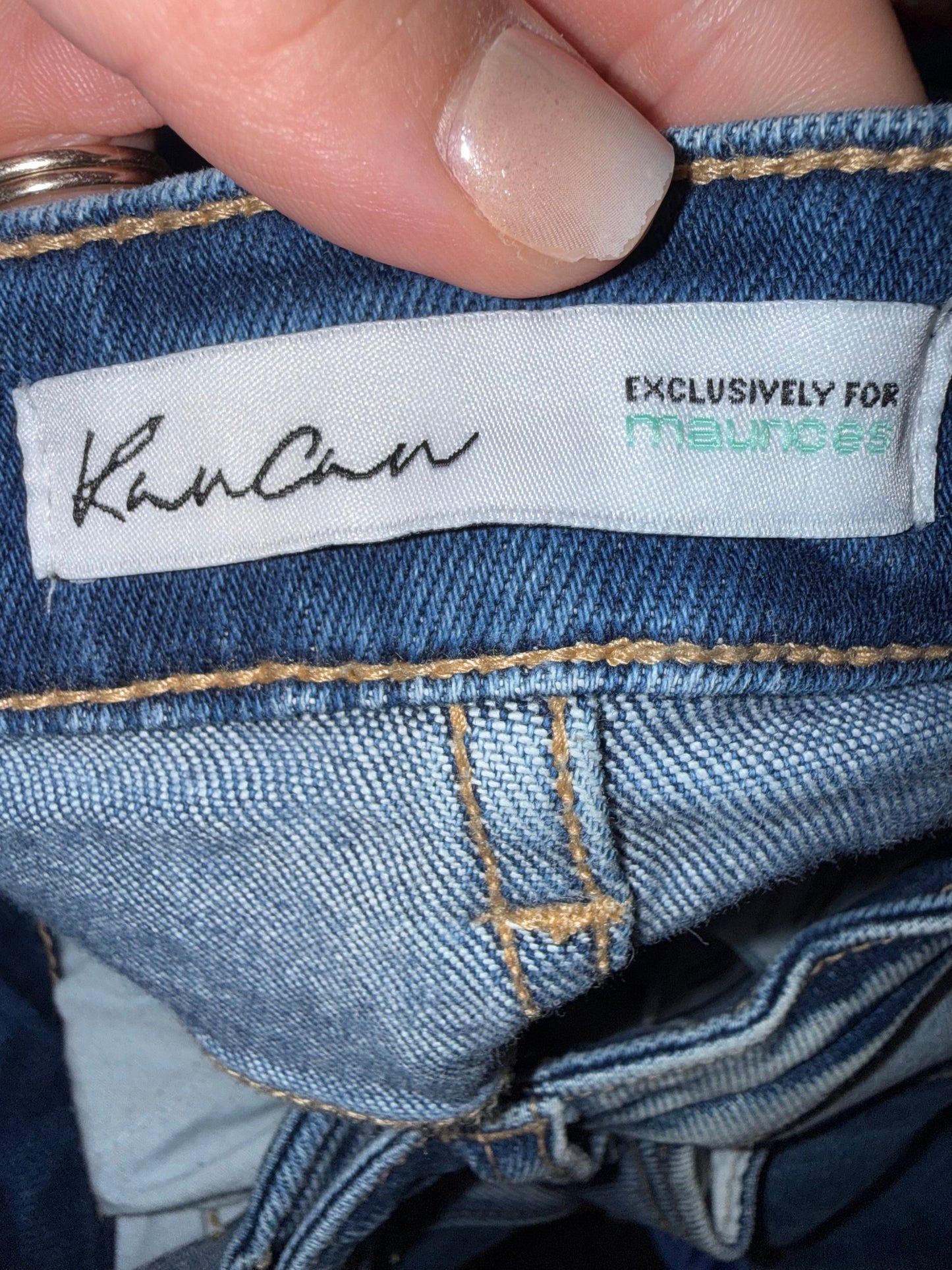 KanCan (28) Dark Blue Distressed Denim High Rise Skinny Jeans