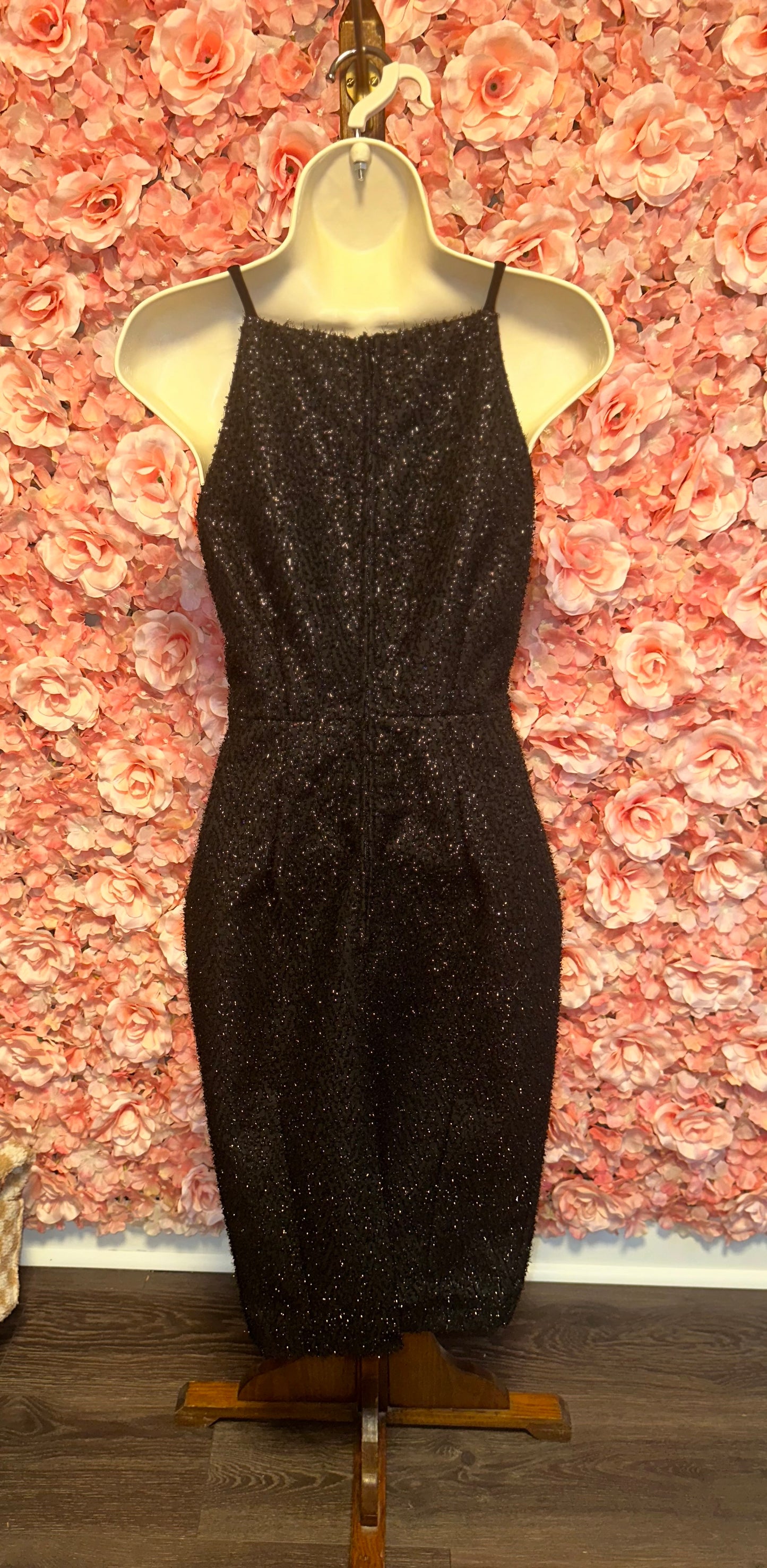 H&M (4) Black Dress with Slit in Back