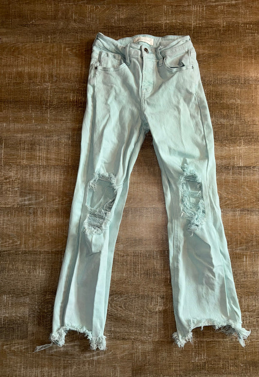 Risen Jeans Blue Distressed//Frayed Jeans