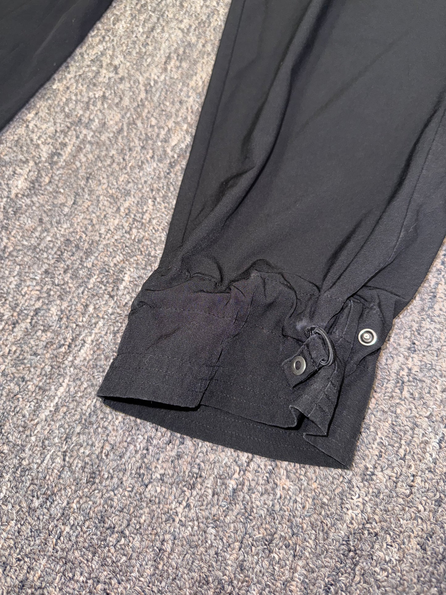 Figs (Medium) Black Pants with Buttoned Ankles