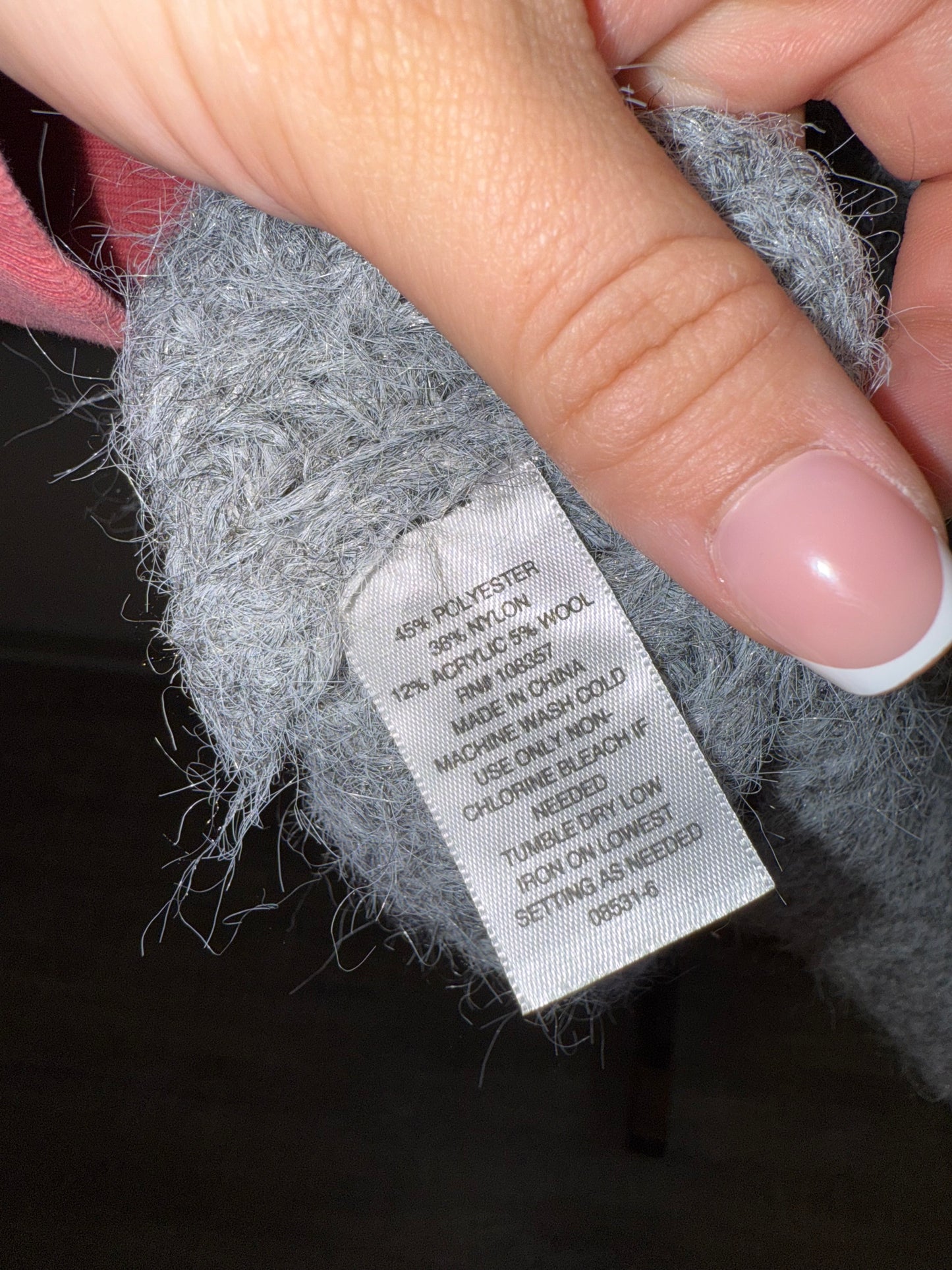 Arizona (Medium) Grey Knit Oversized Sweater Cardigan