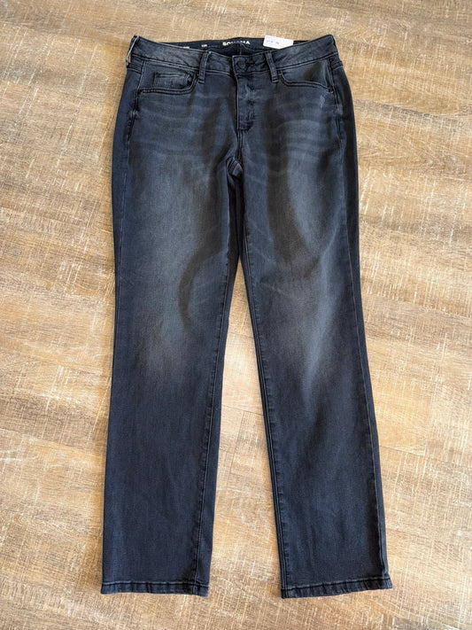 NWT Sonoma (10) Brand New Black Straight Mid Rise Everyday Jeans