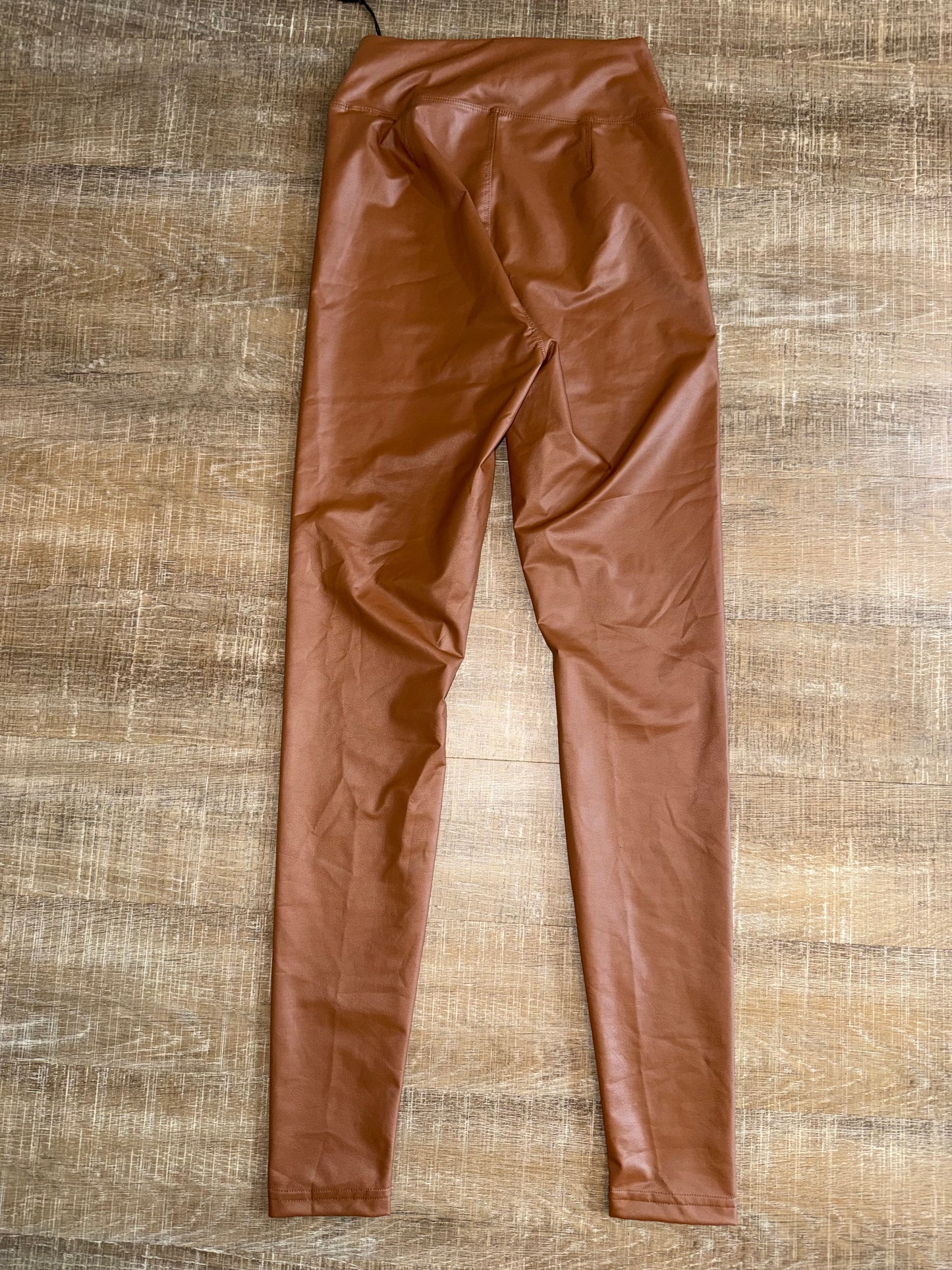 NWT Offline by Aerie (Small) Brand New Brown Faux Leather Legging Pants