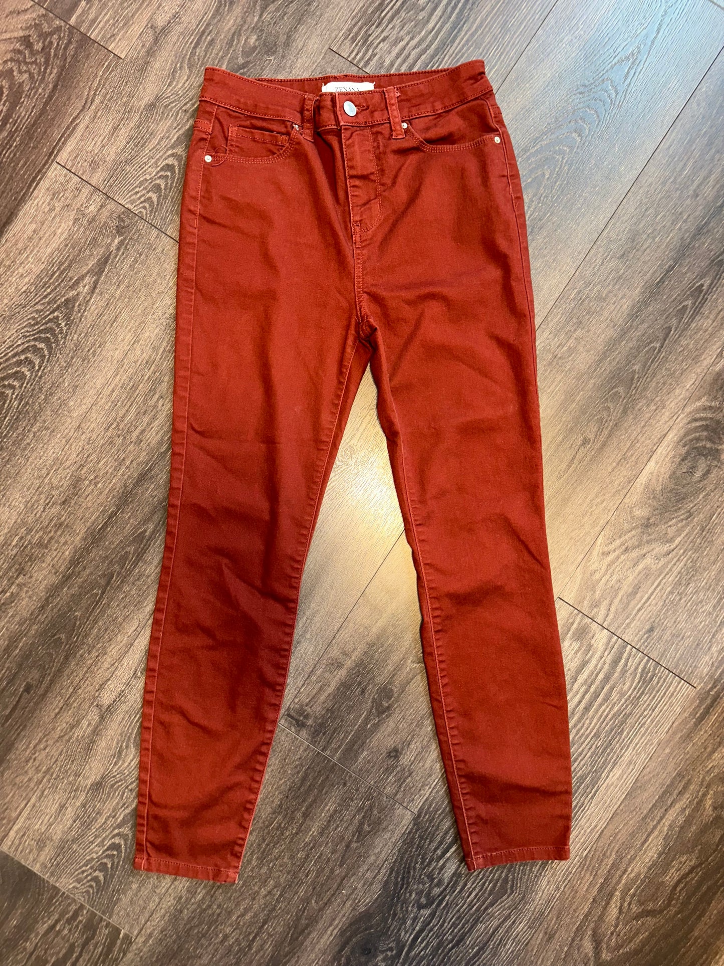 Zenana (Small) Burnt Orange High Rise Skinny Jeans